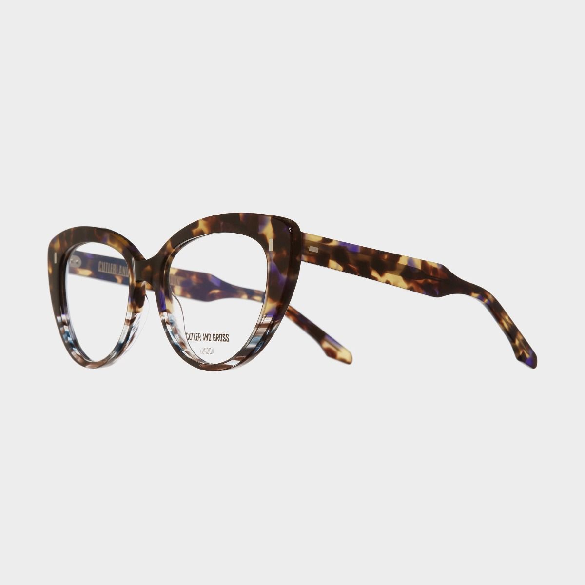 Cutler and Gross, 1350 Optical Cat-Eye Glasses - Woodstock Blue