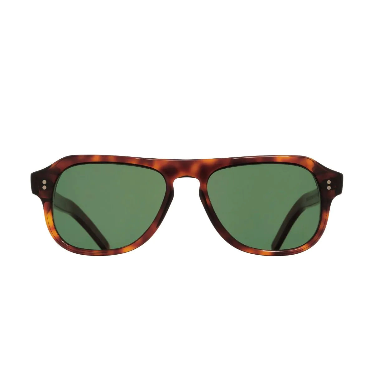 0822V2 Aviator Sunglasses - Dark Turtle / Dark Green