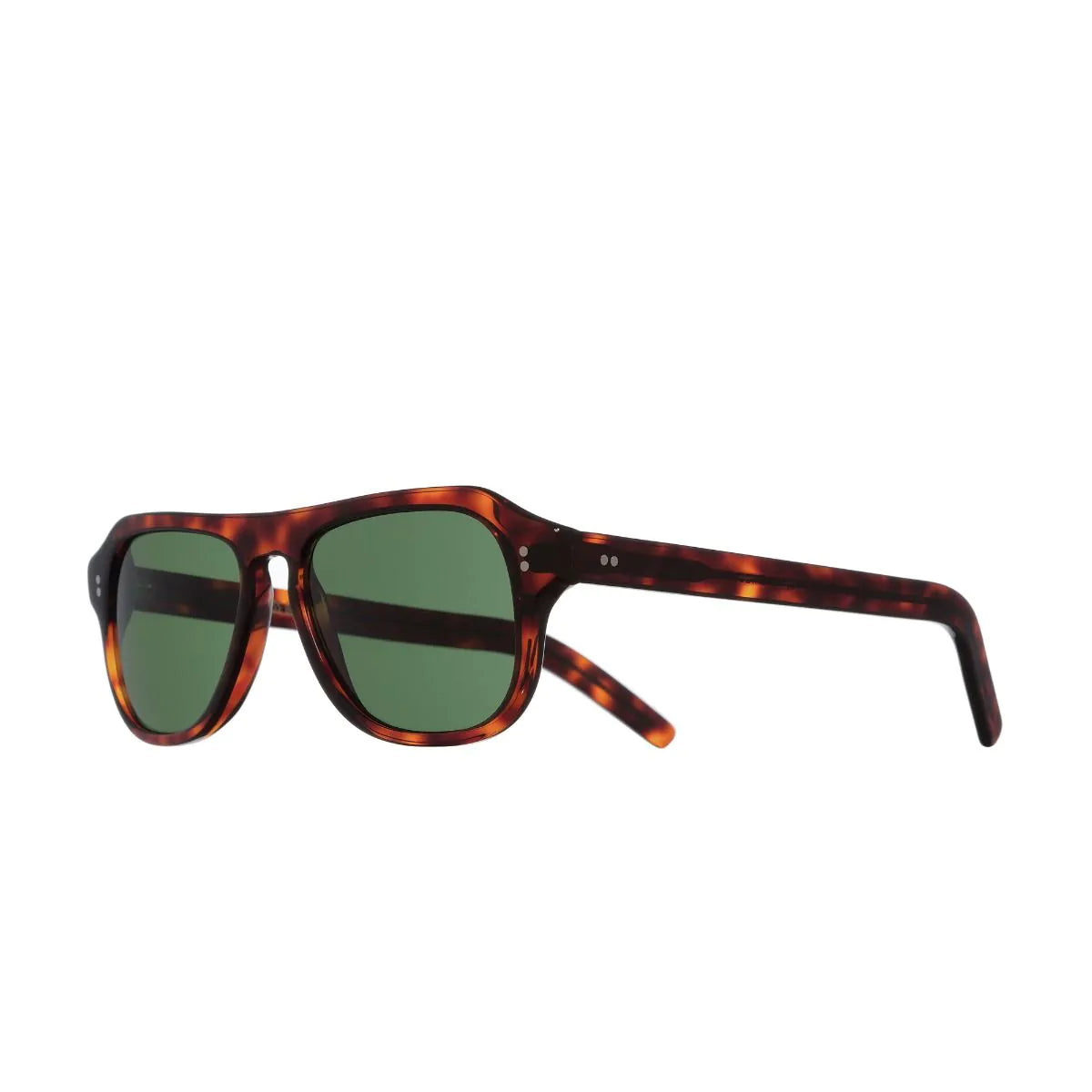 0822V2 Aviator Sunglasses - Dark Turtle / Dark Green