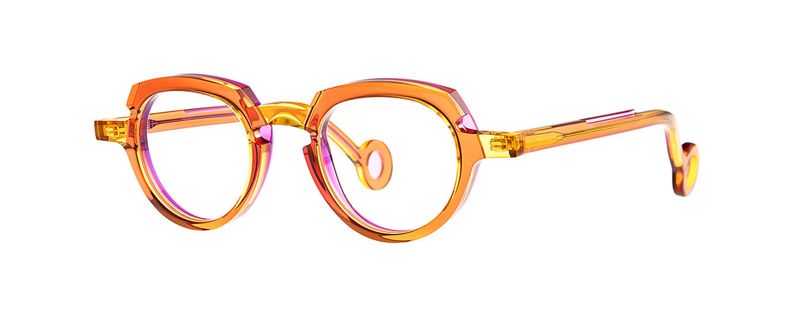 Andy - 10 Transparent yellow/Transparent purple by Theo Eyewear