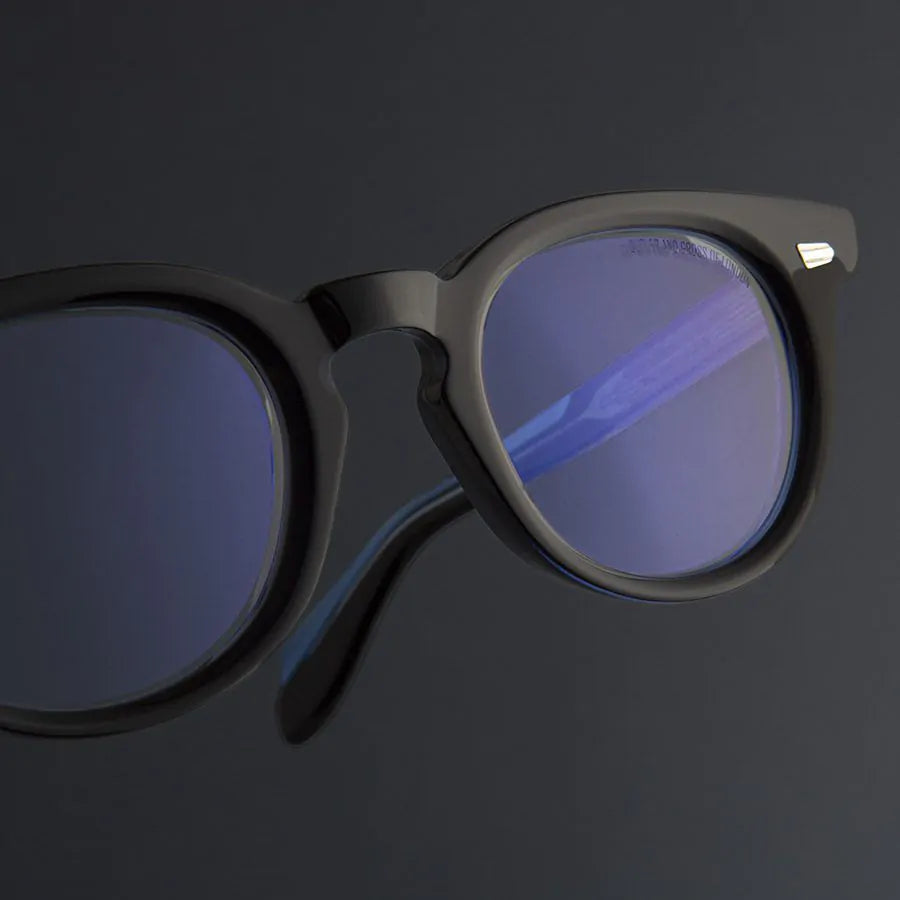 1405 Round Optical Glasses - Black on Blue by Cutler and Gross