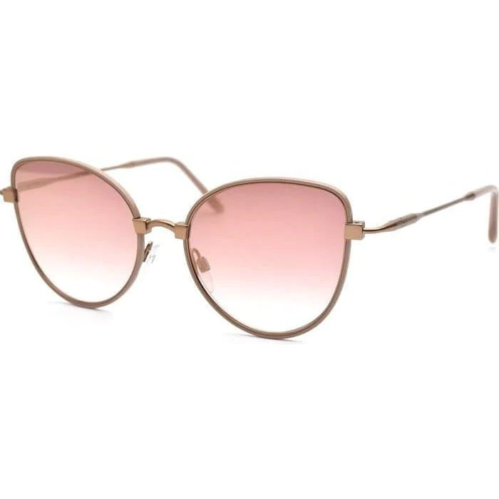 M1230 Sunglasses Cat Eye - Cappuccino Rose Gold Gradient Mirror by Cutler and Gross