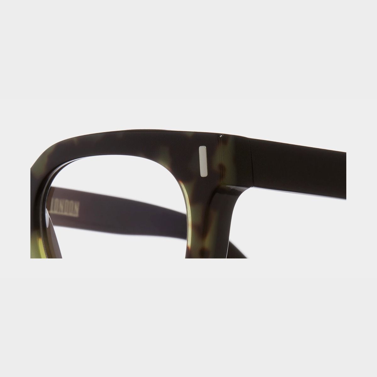 Cutler and Gross, 1304 Optical Round Glasses - Green Camo on Black