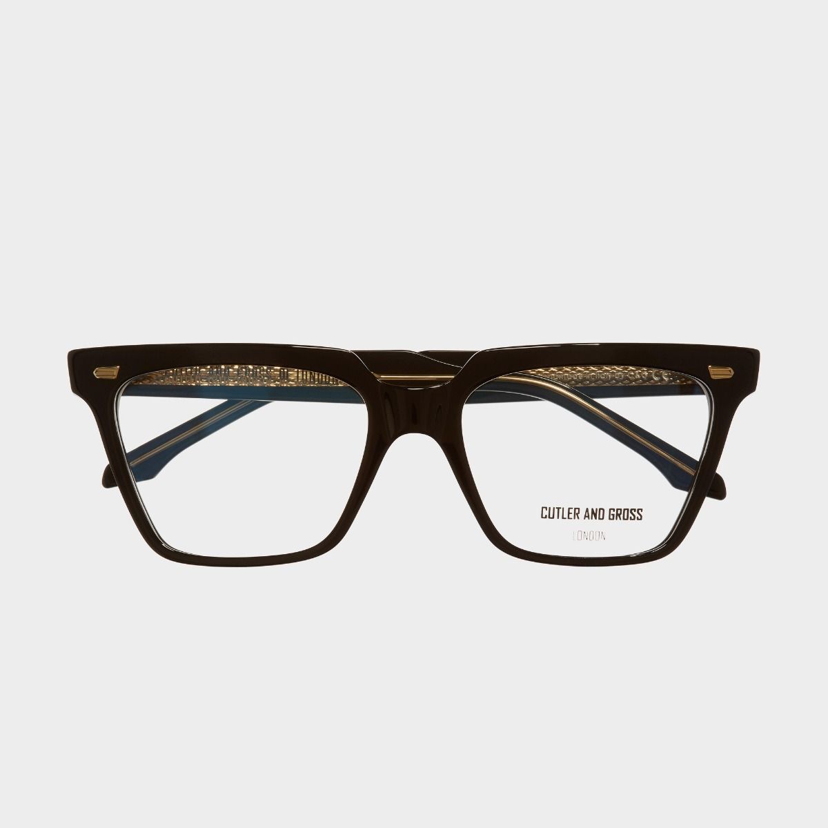 1346 Optical Square Glasses - Black Taxi