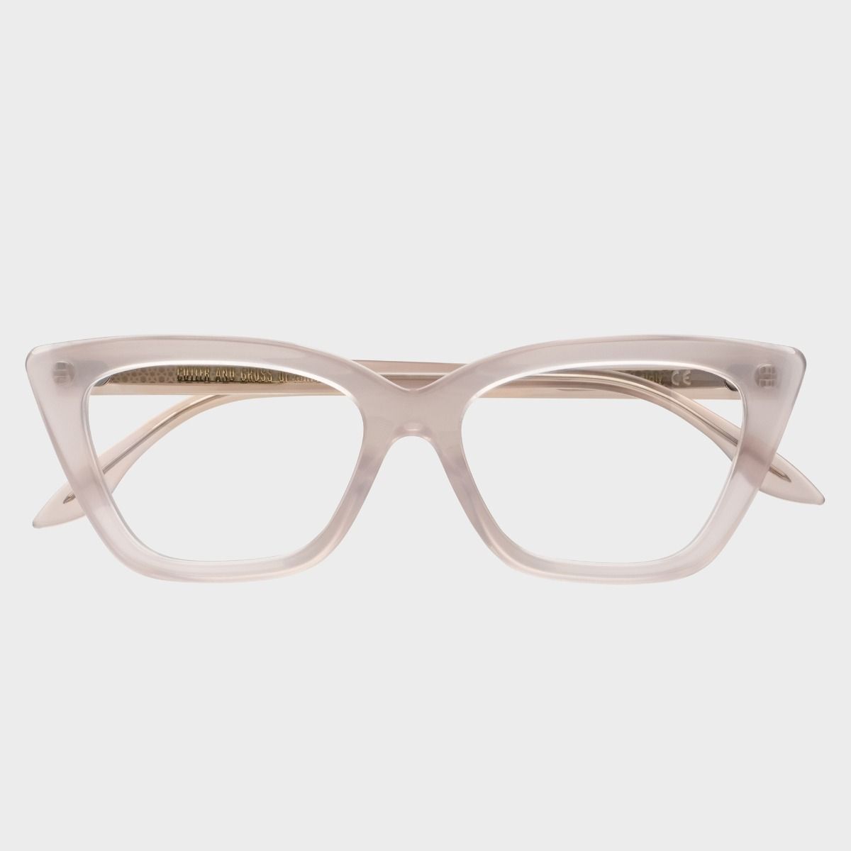 Cutler and Gross, 1241 Optical Cat-Eye Glasses - Prawn Cocktail
