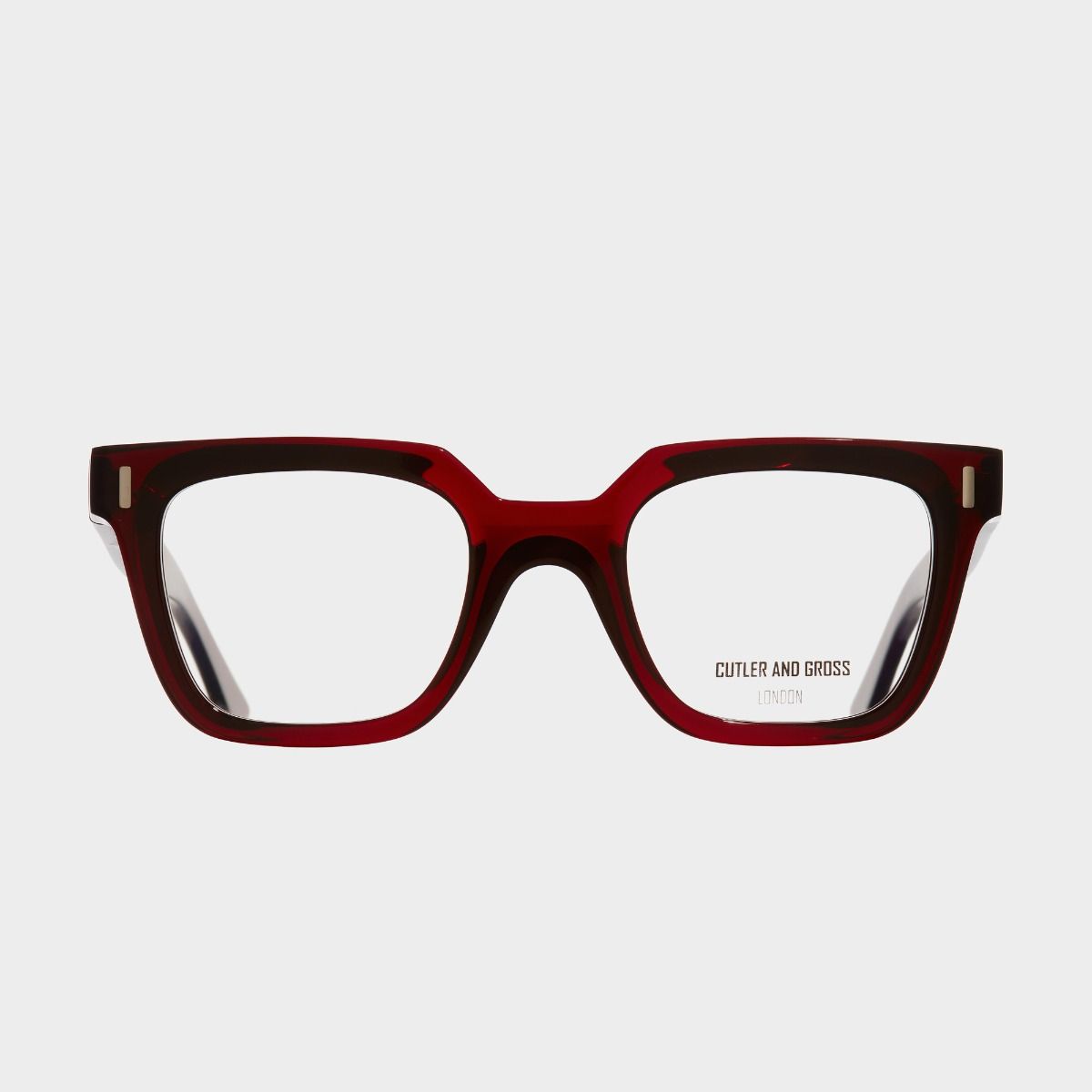 1305 Optical Square Glasses - Burgundy