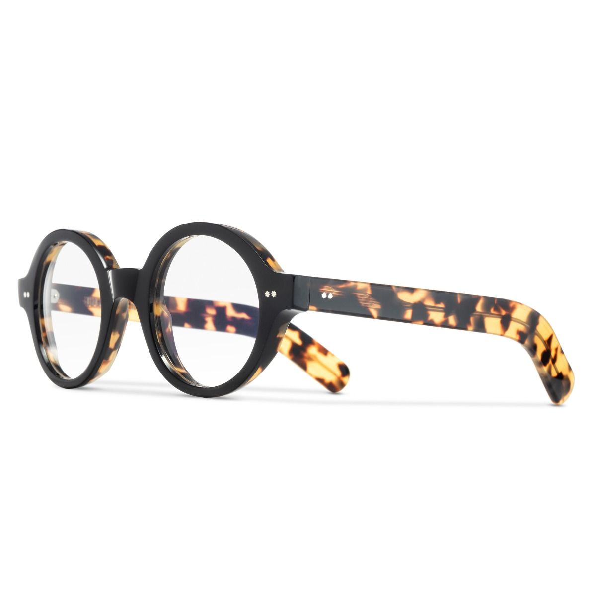 Cutler and Gross, 1396 Optical Round Glasses-Black on Camo