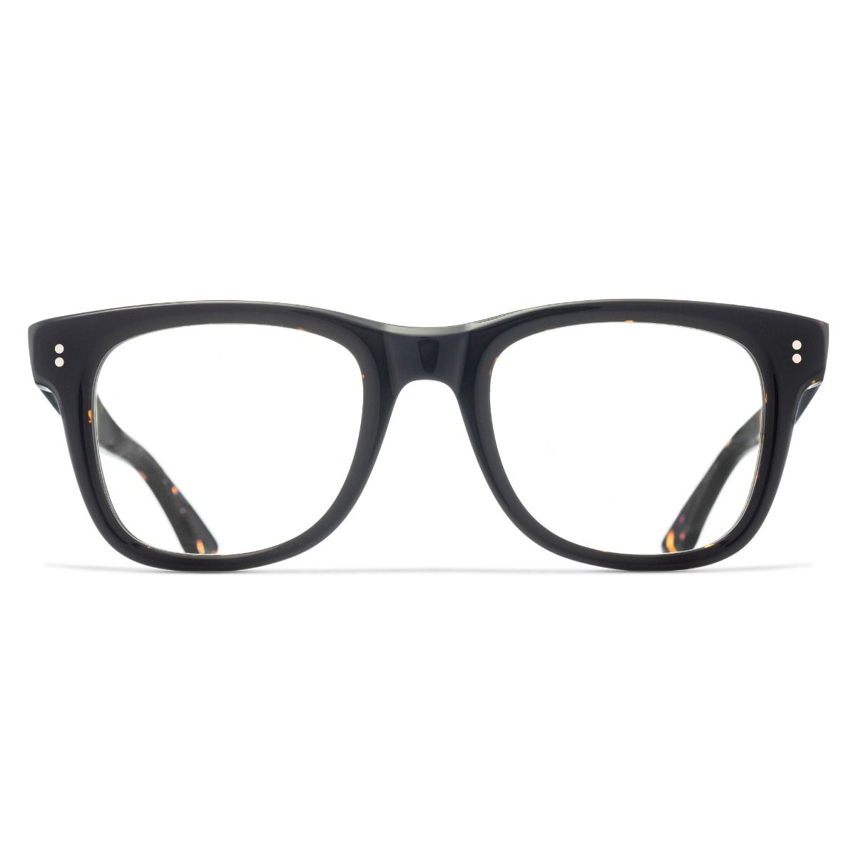 Cutler and Gross, 9101 Optical Square Glasses - Black on Havana