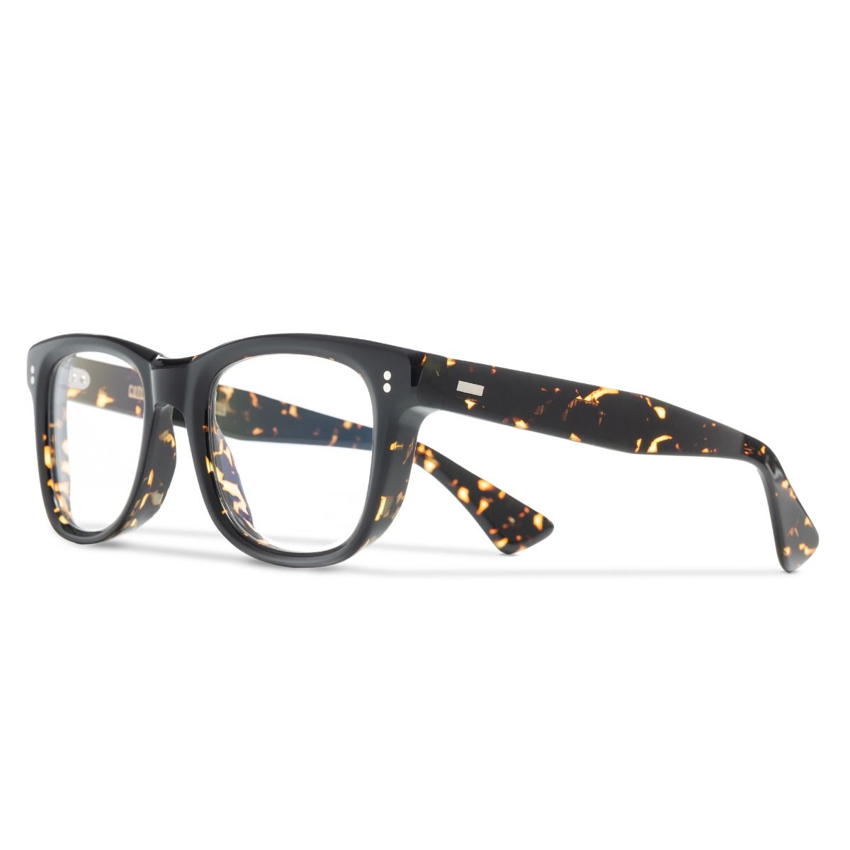 Cutler and Gross, 9101 Optical Square Glasses - Black on Havana