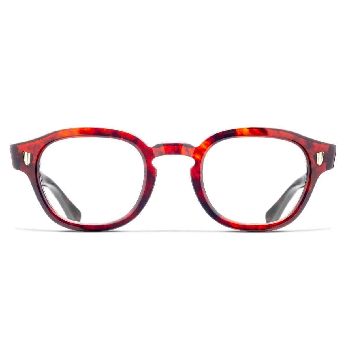9290 Optical Round Glasses - Red Havana