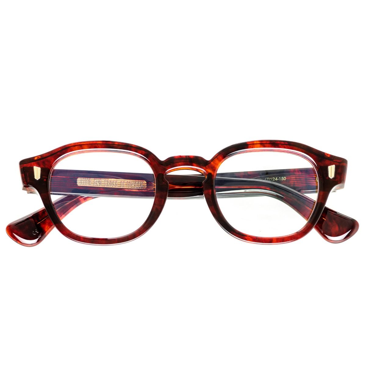 9290 Optical Round Glasses - Red Havana
