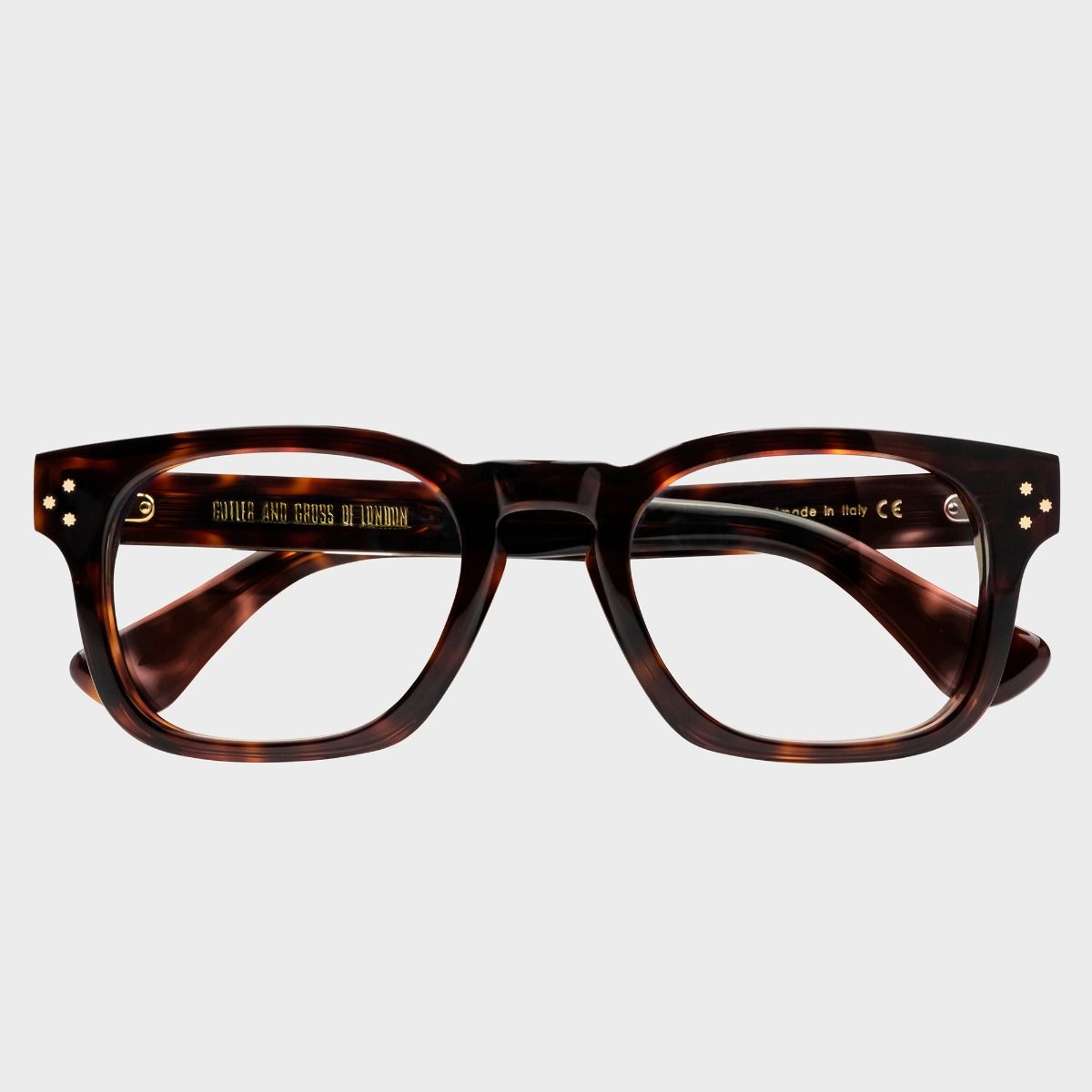 Cutler and Gross, 9768 Optical Square Glasses - Dark Turtle