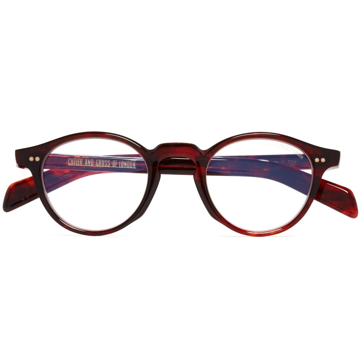 GR04 Round Optical Glasses - Red Havana by Cutler and Gross