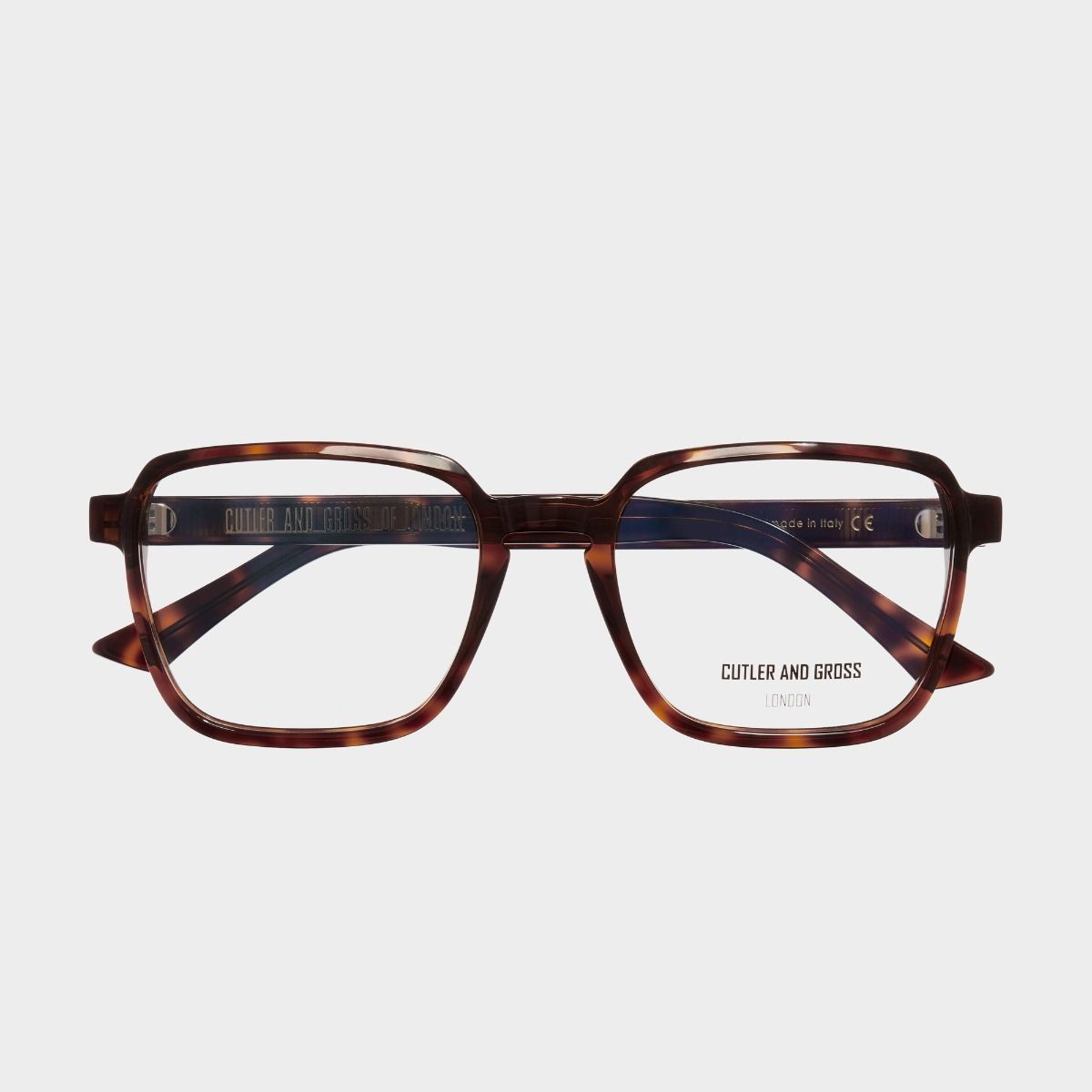 Cutler and Gross, 1361 Optical Square Glasses - Dark Turtle