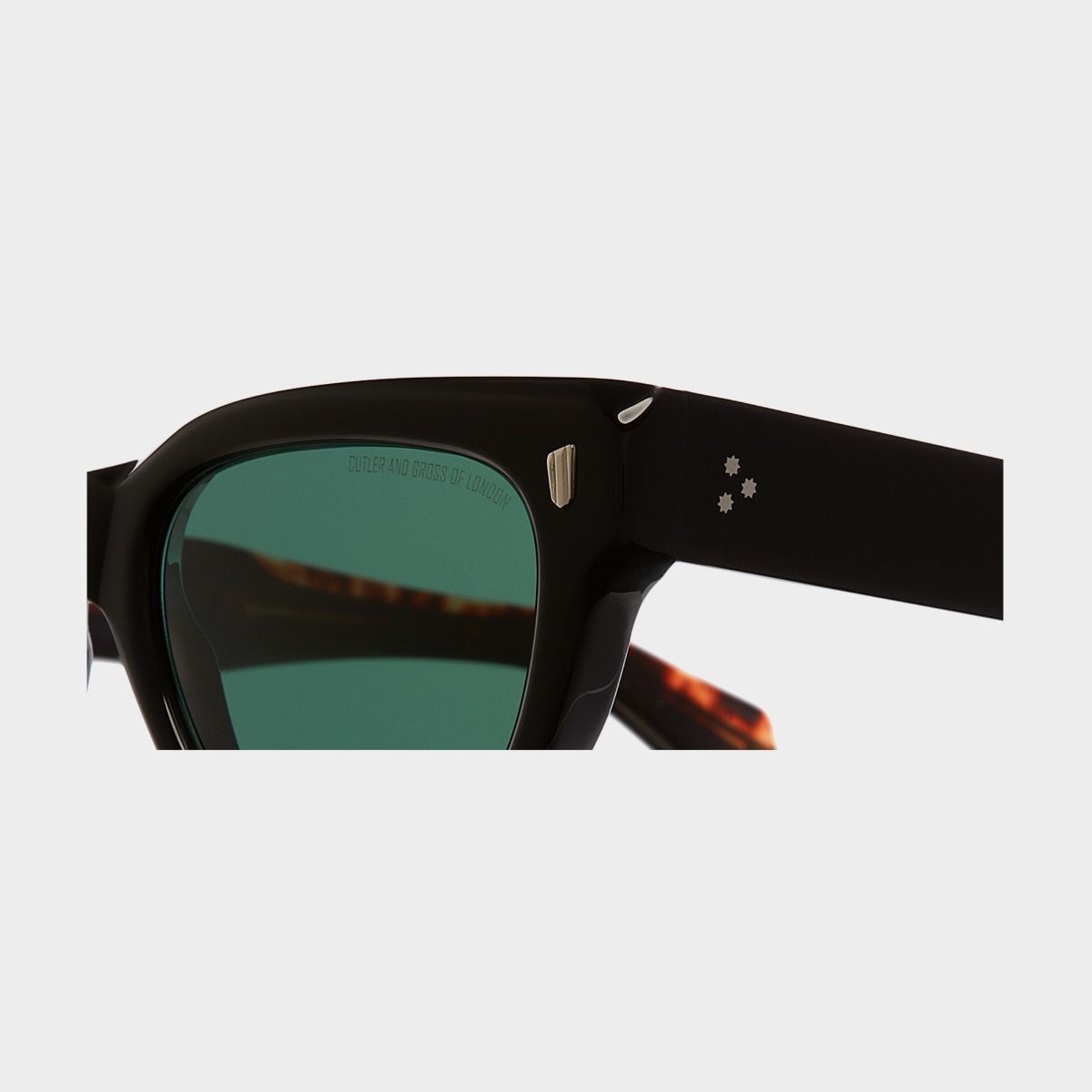 Cutler and Gross, 1391 Rectangle Sunglasses - Black