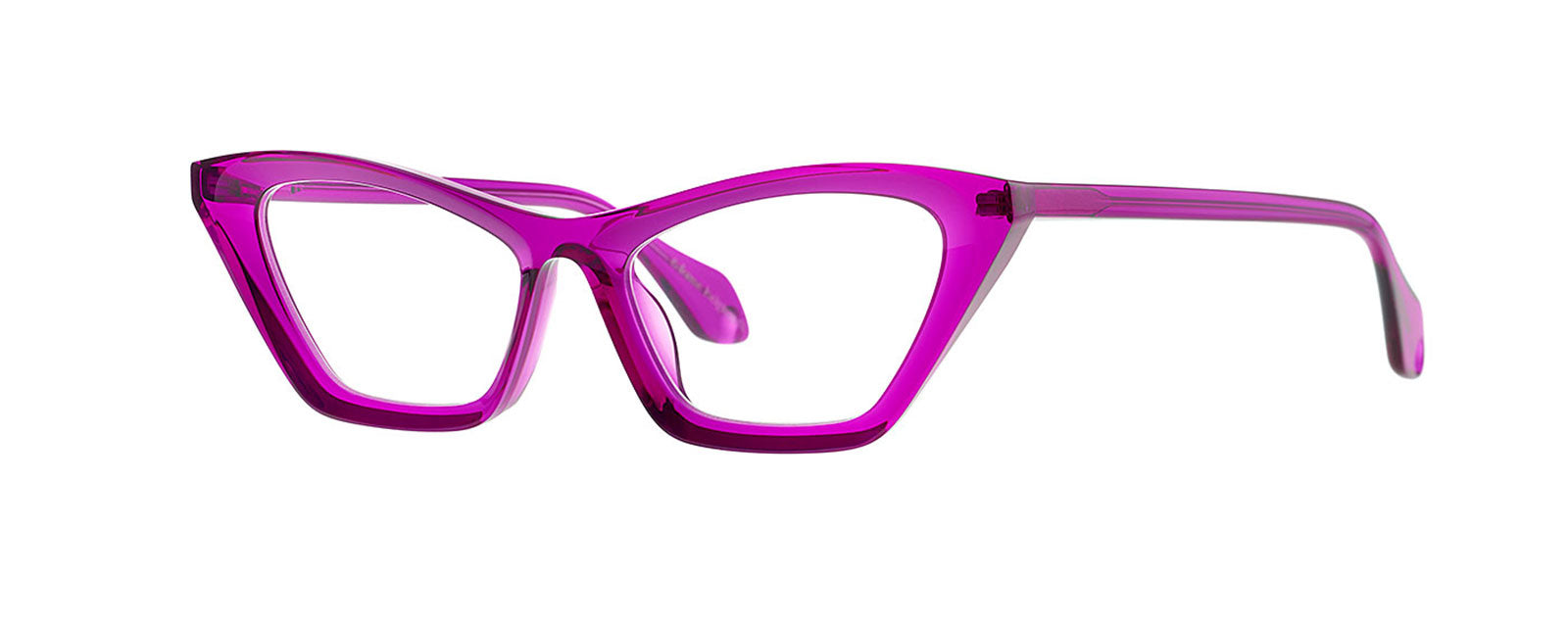 Mille+89 011 Transparent Deep Orchid by Theo Eyewear
