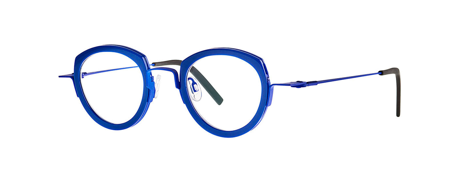 Spinach 050 Solid Blue + Electric Blue by Theo Eyewear