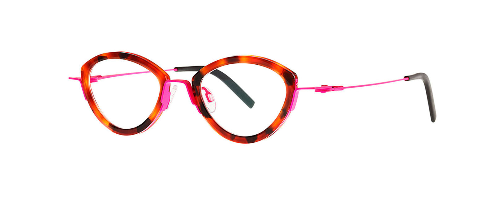 Sprouts 19 Ecail + Fluo Pink by Theo Eyewear